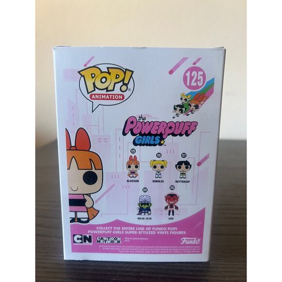 VAULTED Blossom Funko Pop #125 Powerpuff Girls Animation Cartoon Network TV Show - Picture 3 of 6